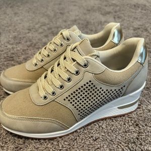 C’est Fini Heeled Wedge Sneakers